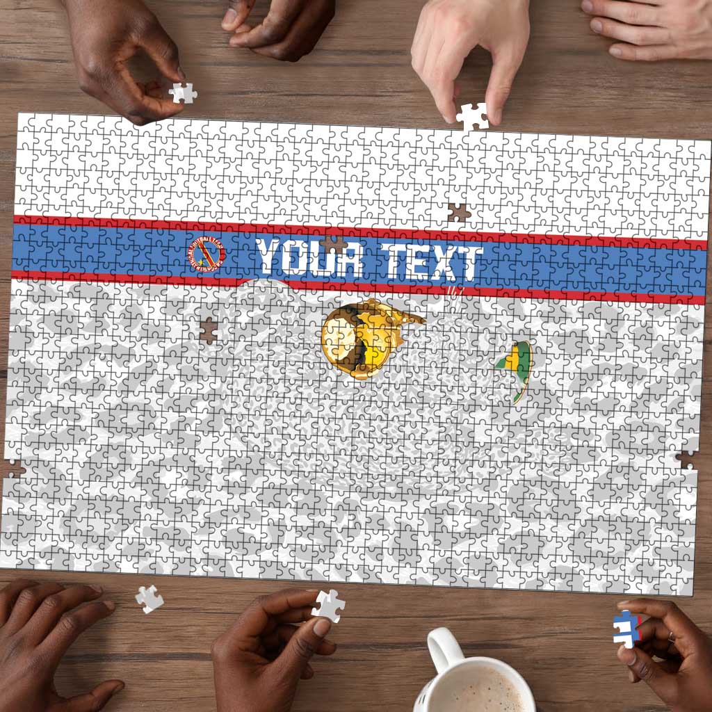 DR Congo Football Custom Puzzle Come On Leopards White Color