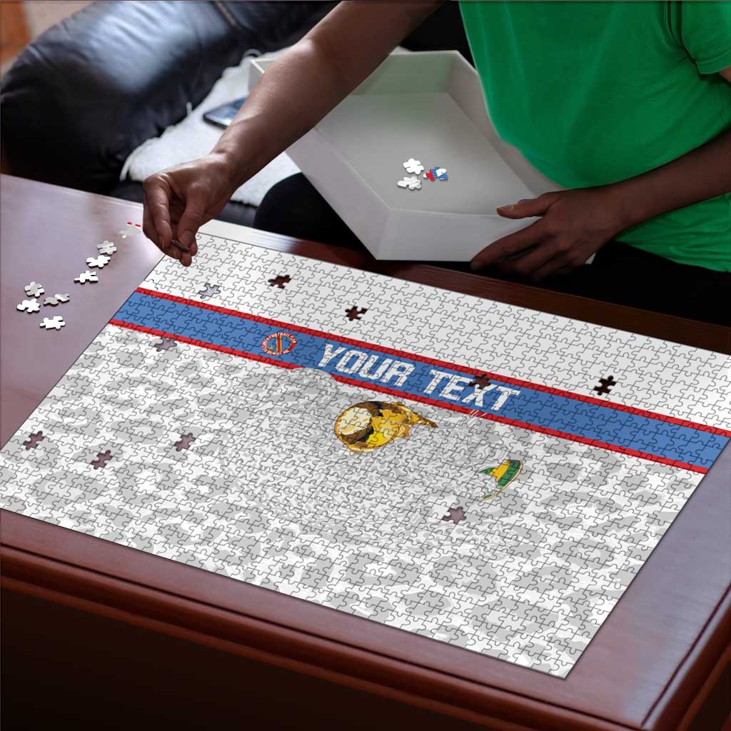 DR Congo Football Custom Puzzle Come On Leopards White Color