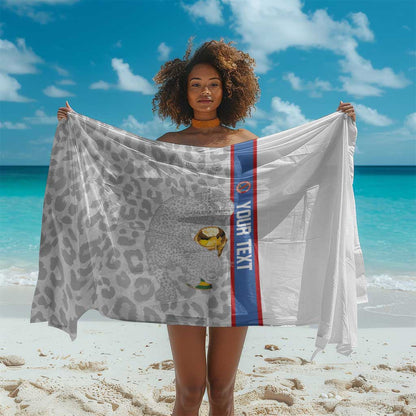 DR Congo Football Custom Sarong Come On Leopards White Color