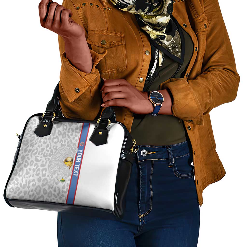 DR Congo Football Custom Shoulder Handbag Come On Leopards White Color