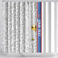 DR Congo Football Custom Shower Curtain Come On Leopards White Color