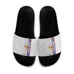 DR Congo Football Custom Slide Sandals Come On Leopards White Color