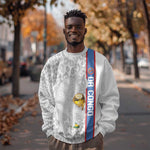 DR Congo Football Custom Sweatshirt Come On Leopards White Color