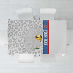 DR Congo Football Custom Tablecloth Come On Leopards White Color