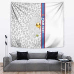 DR Congo Football Custom Tapestry Come On Leopards White Color