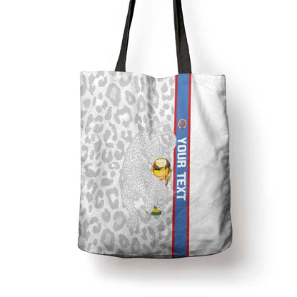 DR Congo Football Custom Tote Bag Come On Leopards White Color