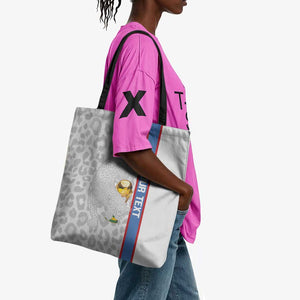 DR Congo Football Custom Tote Bag Come On Leopards White Color