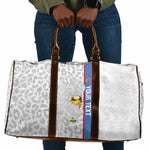 DR Congo Football Custom Travel Bag Come On Leopards White Color
