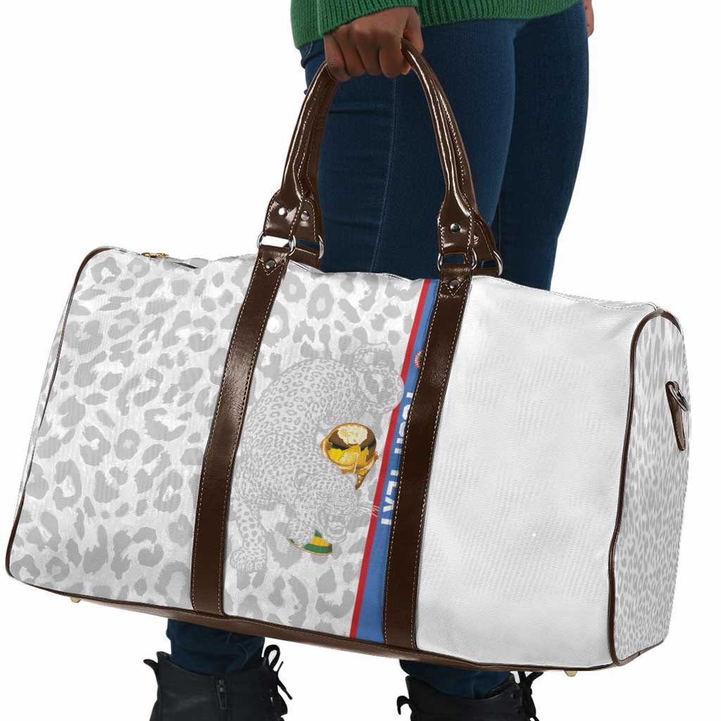 DR Congo Football Custom Travel Bag Come On Leopards White Color