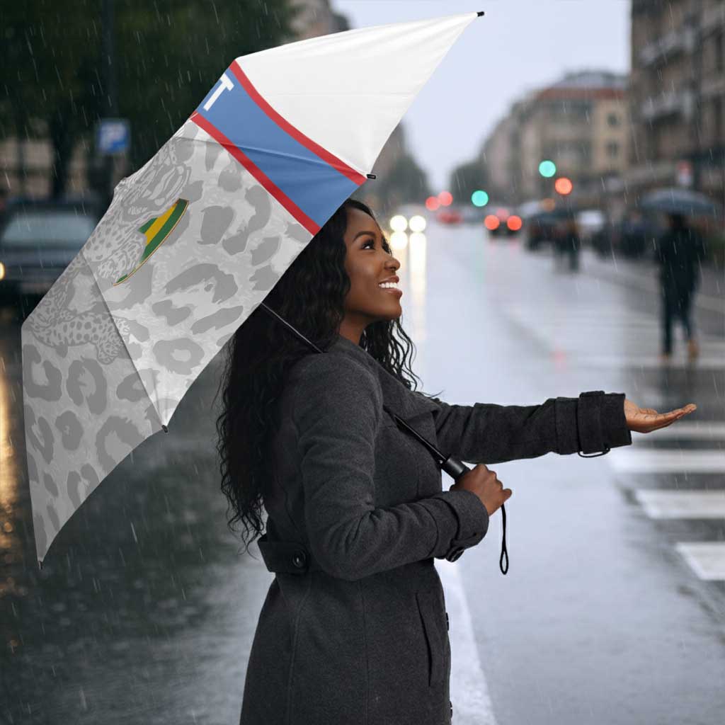 DR Congo Football Custom Umbrella Come On Leopards White Color