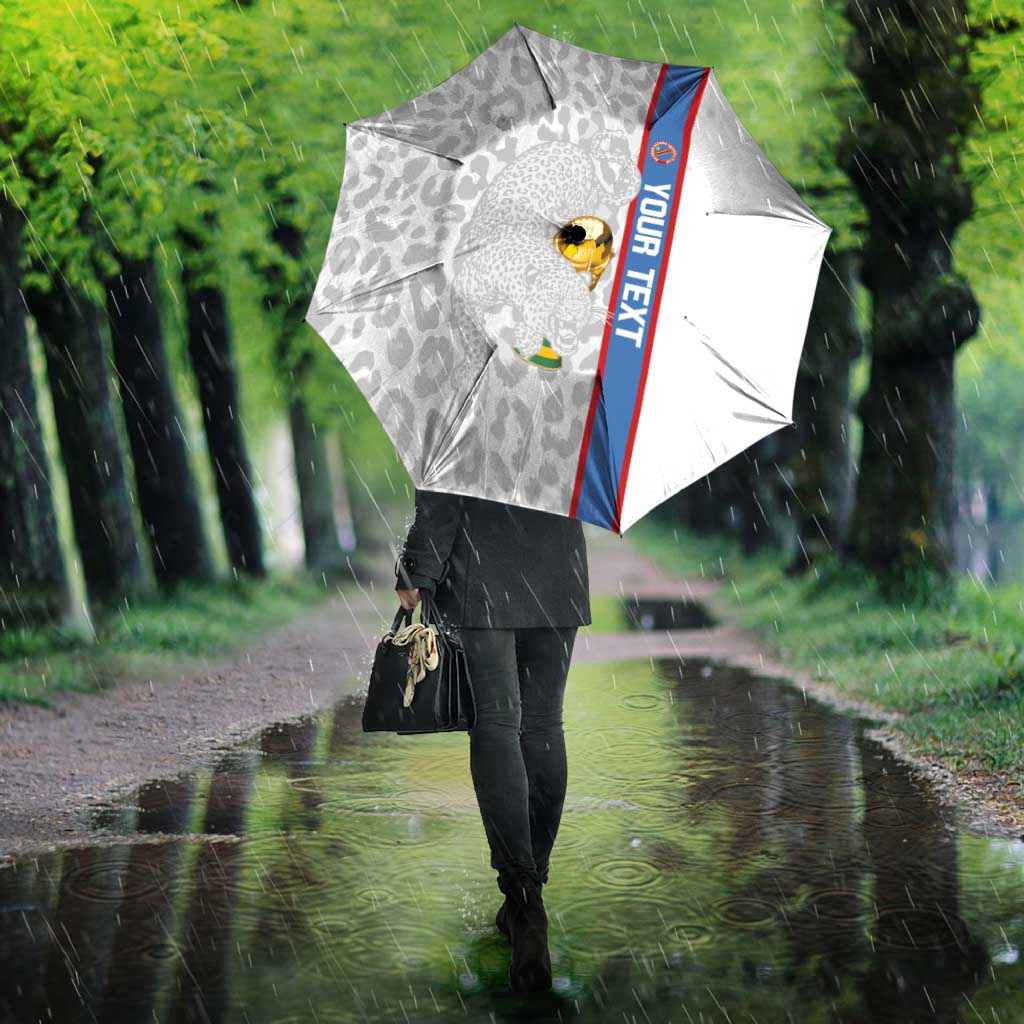DR Congo Football Custom Umbrella Come On Leopards White Color