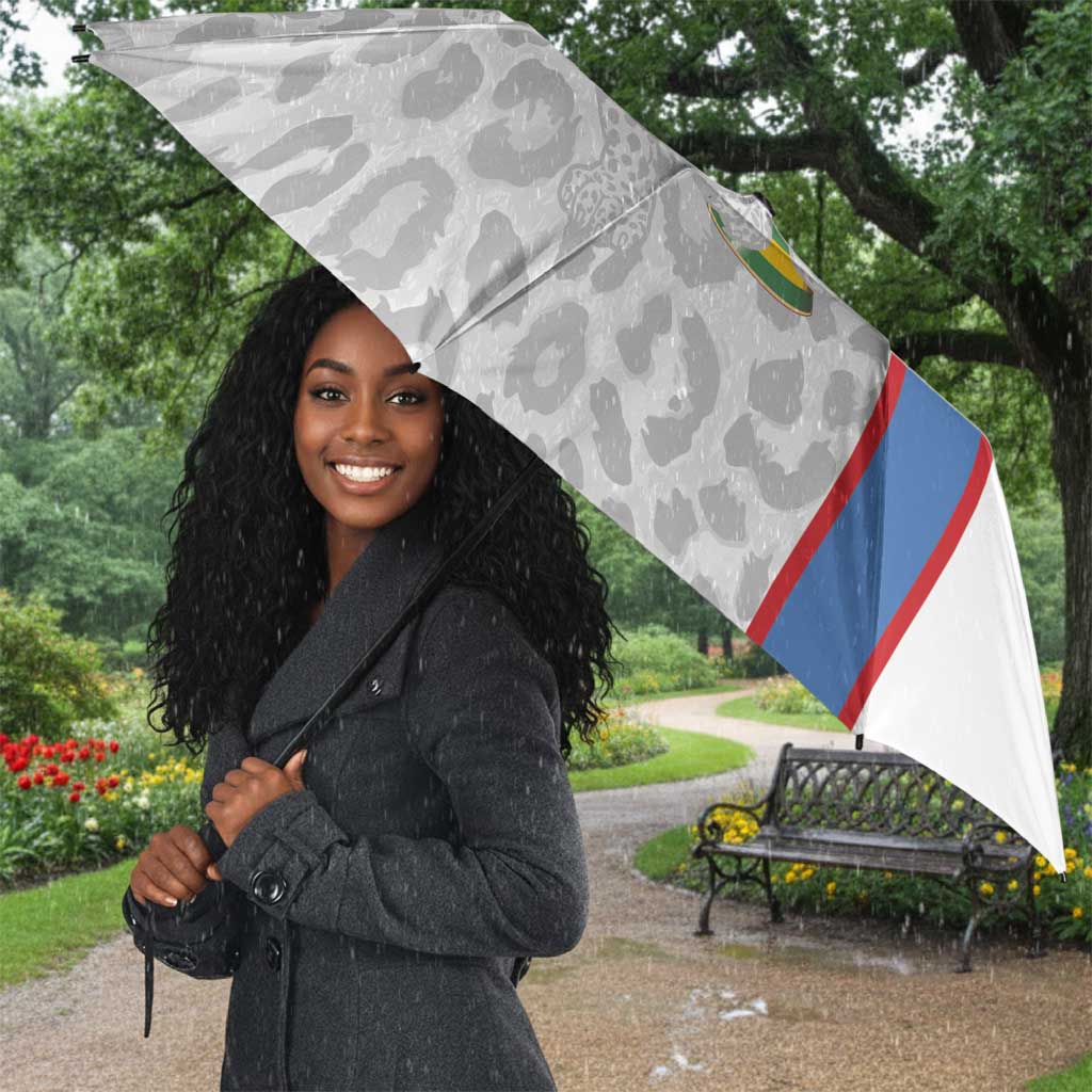 DR Congo Football Custom Umbrella Come On Leopards White Color