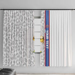 DR Congo Football Custom Window Curtain Come On Leopards White Color