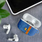 DR Congo Football Custom AirPods Case Come On Leopards Blue Color