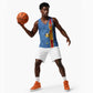 DR Congo Football Custom Basketball Jersey Come On Leopards Blue Color