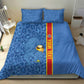DR Congo Football Custom Bedding Set Come On Leopards Blue Color