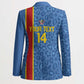DR Congo Football Custom Blazer Come On Leopards Blue Color