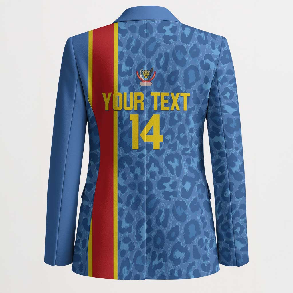 DR Congo Football Custom Blazer Come On Leopards Blue Color