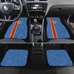 DR Congo Football Custom Car Mats Come On Leopards Blue Color