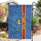 DR Congo Football Custom Garden Flag Come On Leopards Blue Color