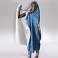 DR Congo Football Custom Hooded Blanket Come On Leopards Blue Color