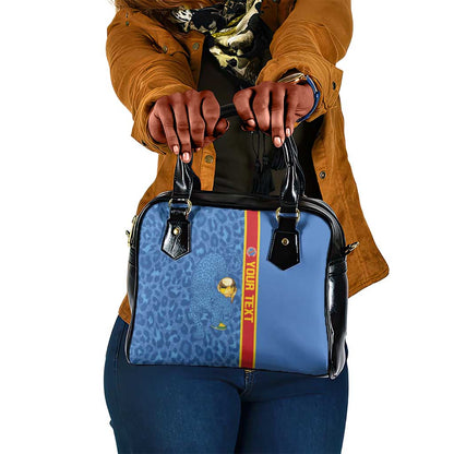 DR Congo Football Custom Shoulder Handbag Come On Leopards Blue Color