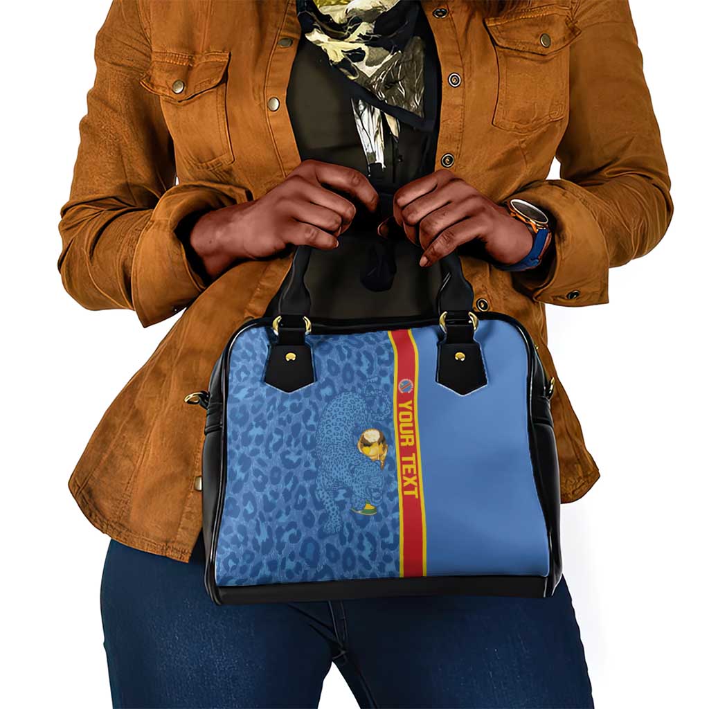 DR Congo Football Custom Shoulder Handbag Come On Leopards Blue Color