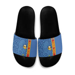 DR Congo Football Custom Slide Sandals Come On Leopards Blue Color