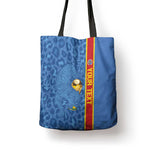 DR Congo Football Custom Tote Bag Come On Leopards Blue Color