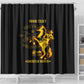 Personalized Afro Buffalo Soldiers Shower Curtain BSMC United States Army Black
