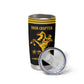Personalized Afro Buffalo Soldiers Tumbler Cup BSMC United States Army Black