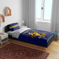 Personalized Afro Buffalo Soldiers Bedding Set BSMC United States Army Blue