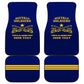 Personalized Afro Buffalo Soldiers Car Mats BSMC United States Army Blue