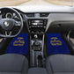 Personalized Afro Buffalo Soldiers Car Mats BSMC United States Army Blue