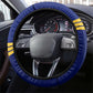 Afro Buffalo Soldiers Steering Wheel Cover BSMC United States Army Blue