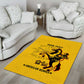 Personalized Afro Buffalo Soldiers Area Rug BSMC United States Army Yellow