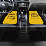 Personalized Afro Buffalo Soldiers Car Mats BSMC United States Army Yellow