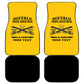Personalized Afro Buffalo Soldiers Car Mats BSMC United States Army Yellow