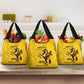 Personalized Afro Buffalo Soldiers Grocery Bag BSMC United States Army Yellow