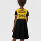 Personalized Afro Buffalo Soldiers Kid Short Sleeve Dress BSMC United States Army Yellow