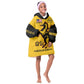 Personalized Afro Buffalo Soldiers KId Wearable Blanket Hoodie BSMC United States Army Yellow