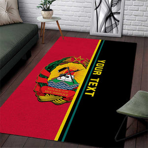 Personalised Mozambique Area Rug Muzambhiki Coat Of Arms