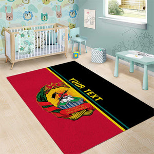 Personalised Mozambique Area Rug Muzambhiki Coat Of Arms