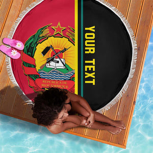 Personalised Mozambique Beach Blanket Muzambhiki Coat Of Arms