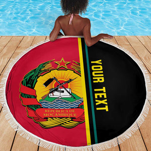 Personalised Mozambique Beach Blanket Muzambhiki Coat Of Arms