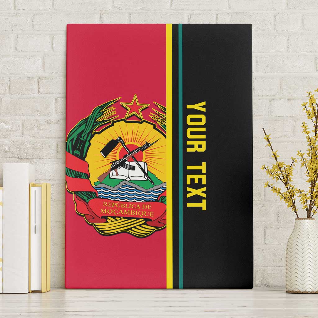 Personalised Mozambique Canvas Wall Art Muzambhiki Coat Of Arms