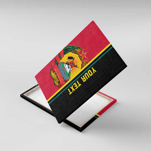 Personalised Mozambique Canvas Wall Art Muzambhiki Coat Of Arms