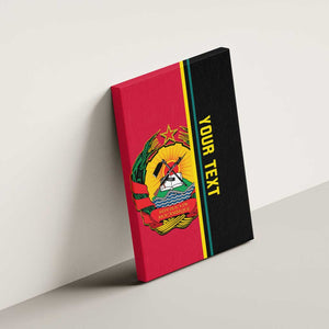 Personalised Mozambique Canvas Wall Art Muzambhiki Coat Of Arms