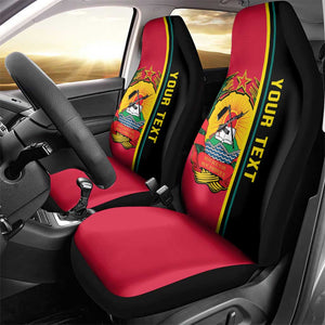 Personalised Mozambique Car Seat Cover Muzambhiki Coat Of Arms