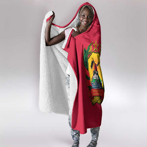 Personalised Mozambique Hooded Blanket Muzambhiki Coat Of Arms